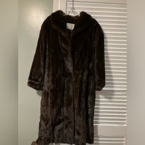 Christian Dior Mahogany Fur Coat